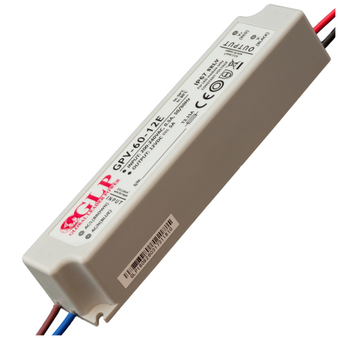 Zasilacz LED 12V 60W hermetyczny GPV-60-12E